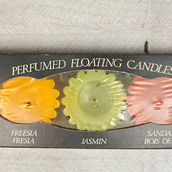 Vintage Set Of 5 Carberry Candles Perfumed Floating Handmade In Scotland - Picture 3 of 5
